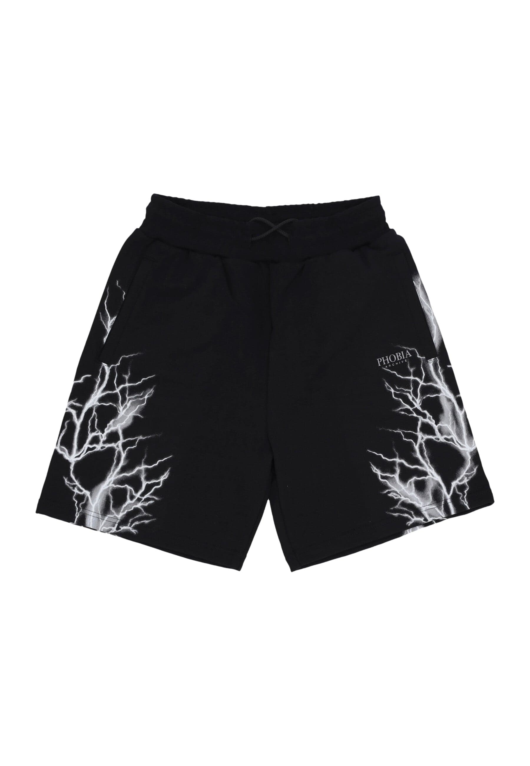Men's Shorts Reflective Lightning Shorts Black
