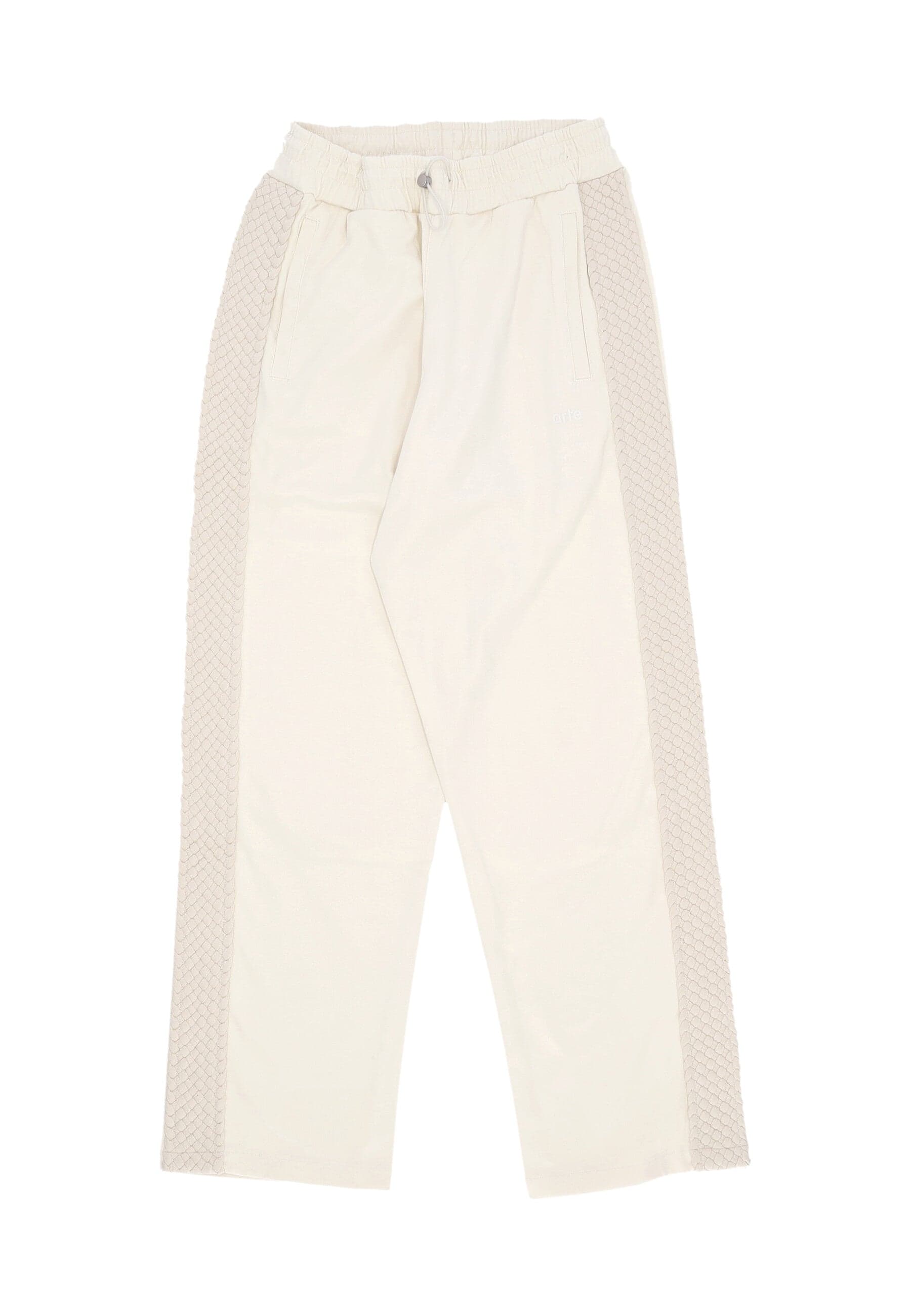 Men's Braid Strip Pants Cream Pants