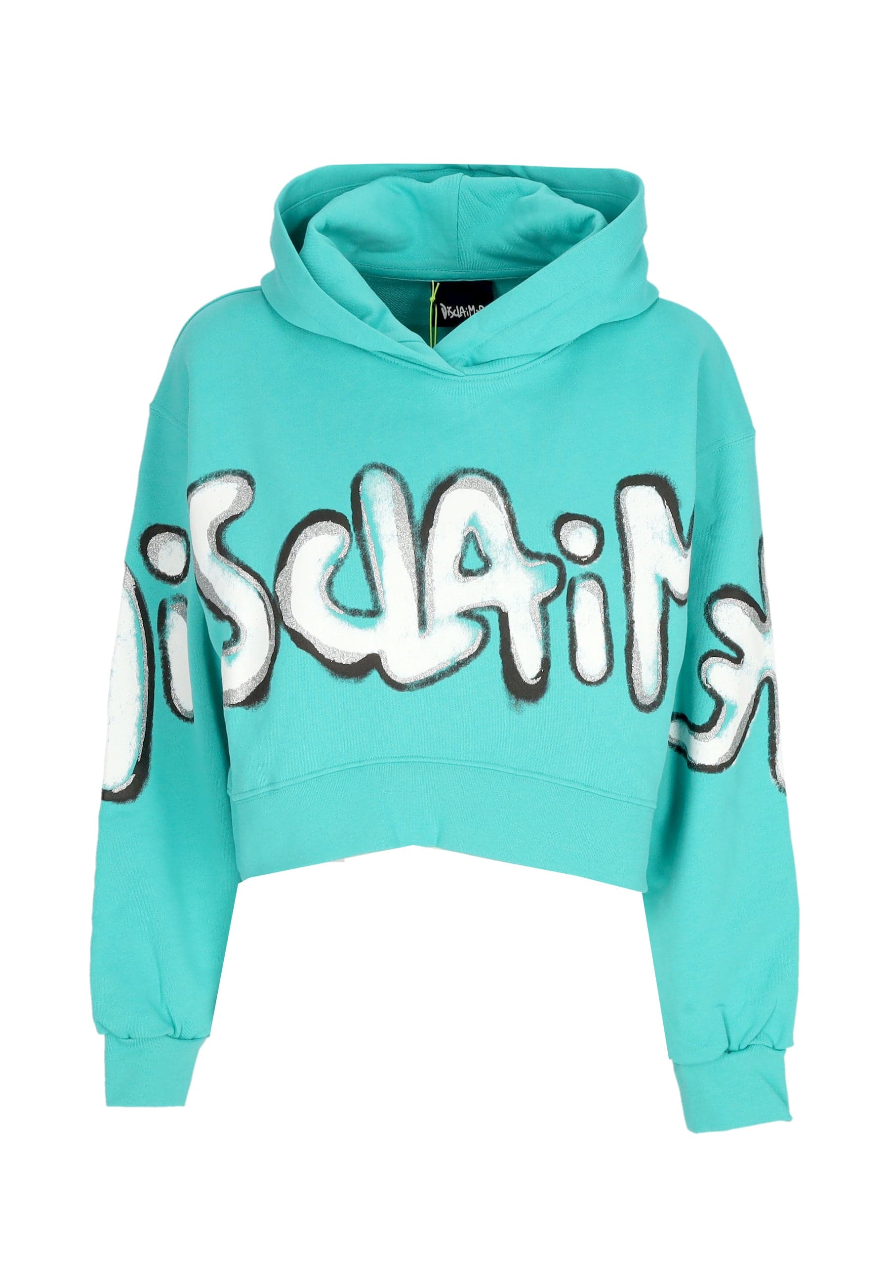 Women's Short Hoodie W Big Logo Crop Hoodie Mint
