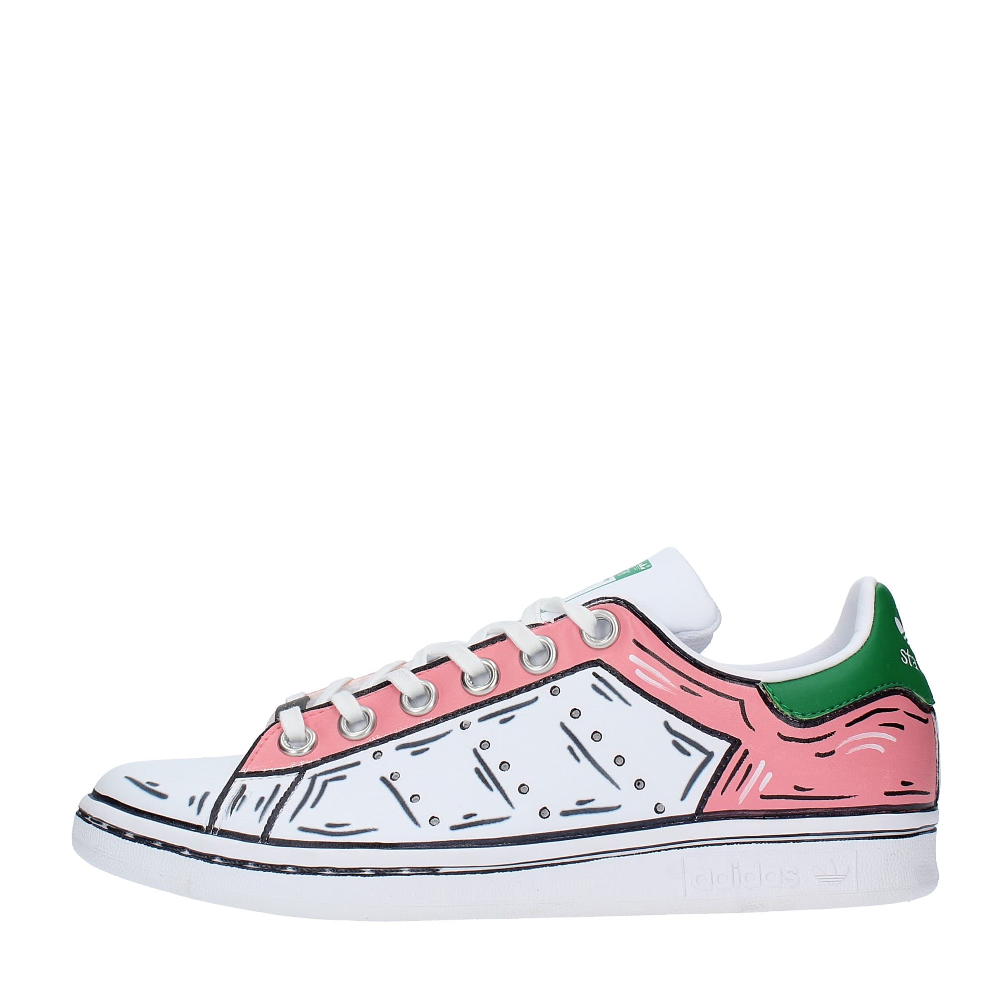 Faux leather trainers — Multicolour