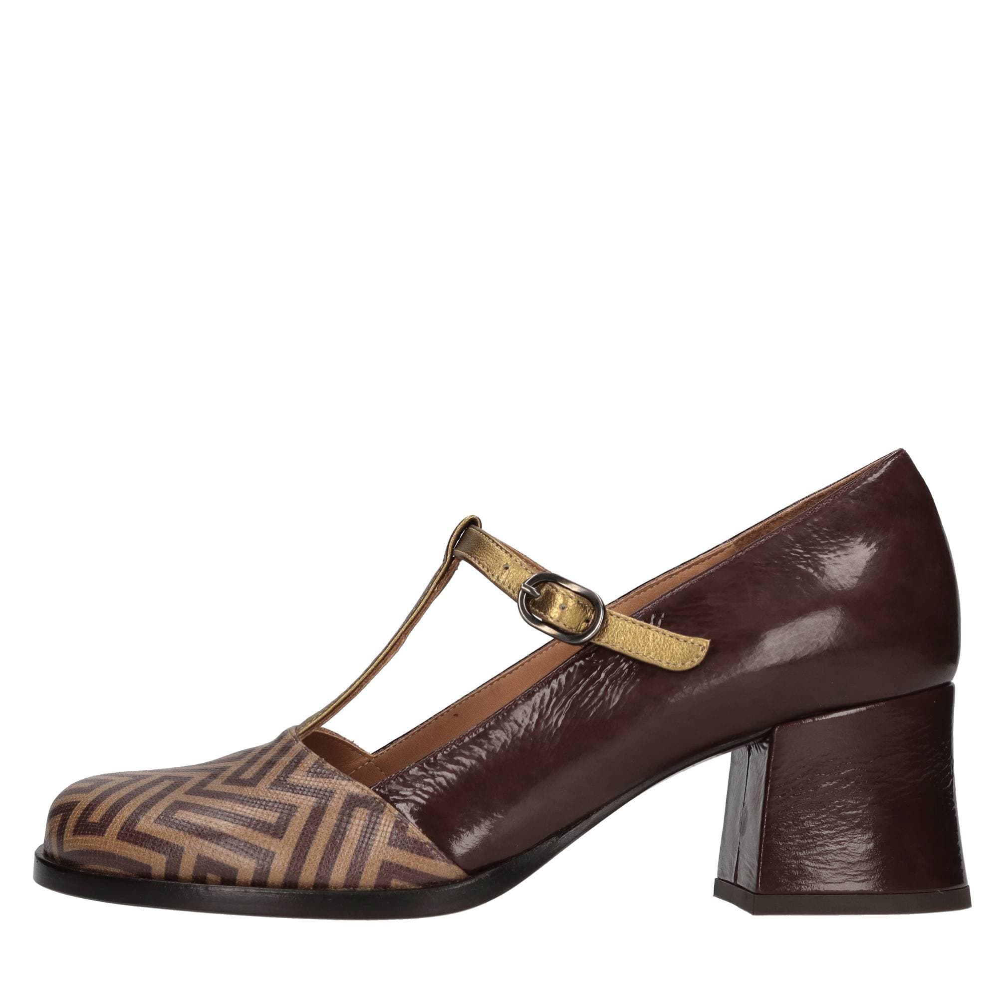 Leather pumps — Brown