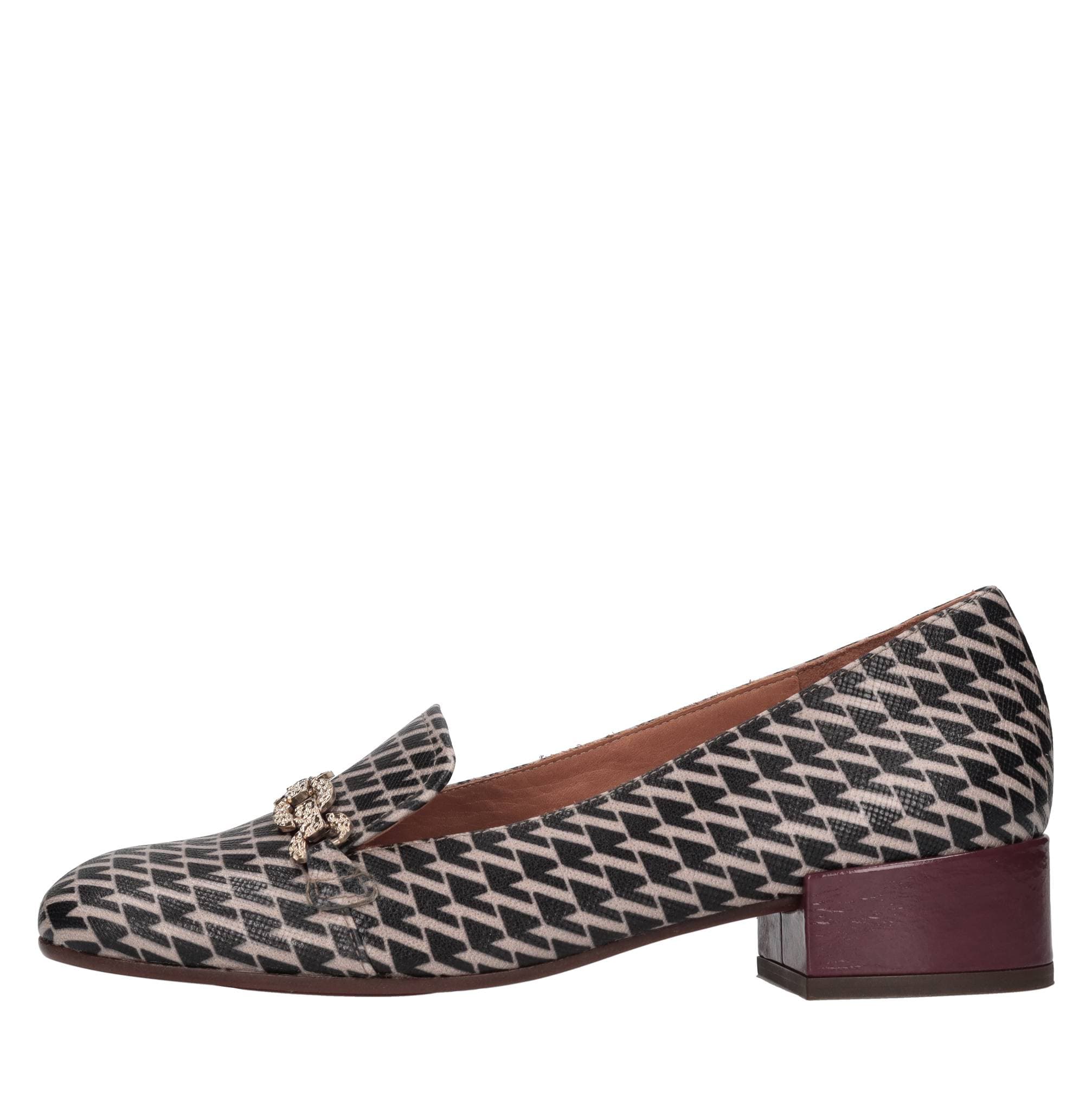 Leather loafers — Multicolour