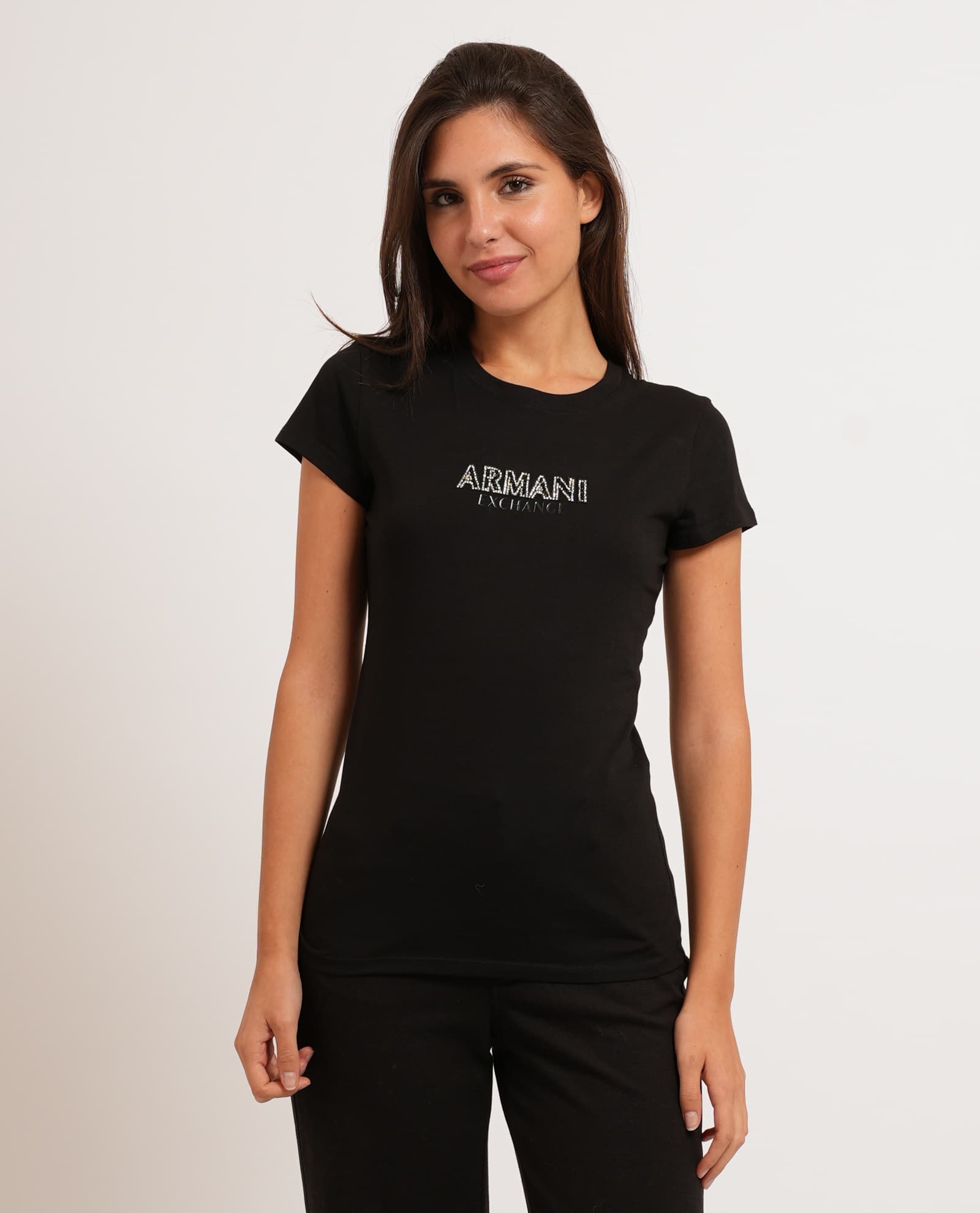 Women's t-shirt by Armani Exchange in soft — Black